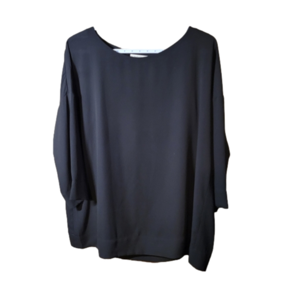 Babaton flowy black 3/4 sleeve blouse size 2 xs oversized